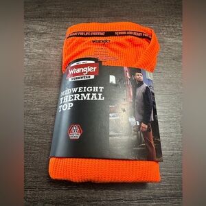 New Wrangler Workwear Midweight Thermal Top Mens Size Large